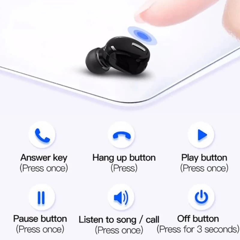 1Pc Wireless Bluetooth-compatible 5.0 headset In Ear Sport with speaker headset all phone headphones