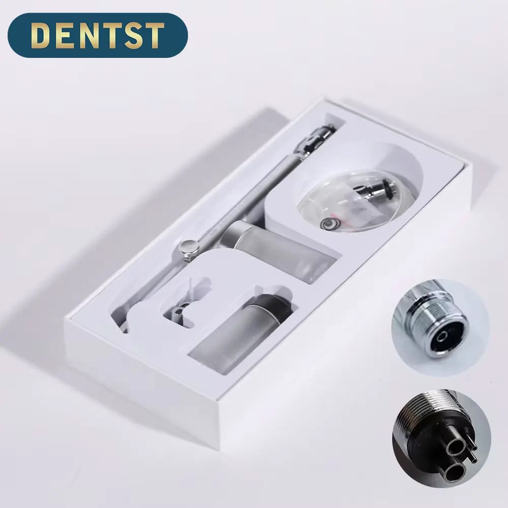 Dental sandblasting gun Polisher for teeth whitening in aluminium oxide with tools for sanding dentistry with water microetcher