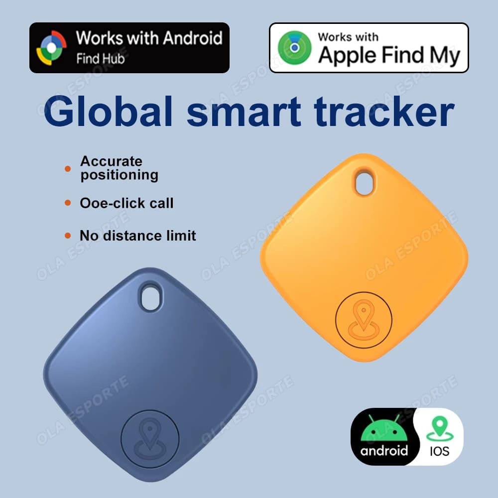 Compatibile con Android IOS Doppi sistemi Dispositivo anti-smarrimento intelligente GPS Google Bluetooth Tracker Portafoglio Chiavi per auto Localizzatore per bambini anziani Nuovo