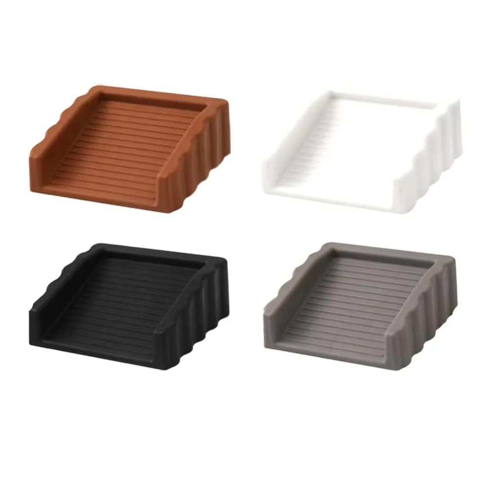 Invisible Door Stop Wedges Rubber Floor Mounted No Drilling Door Stopper Anti-slip Heavy Duty