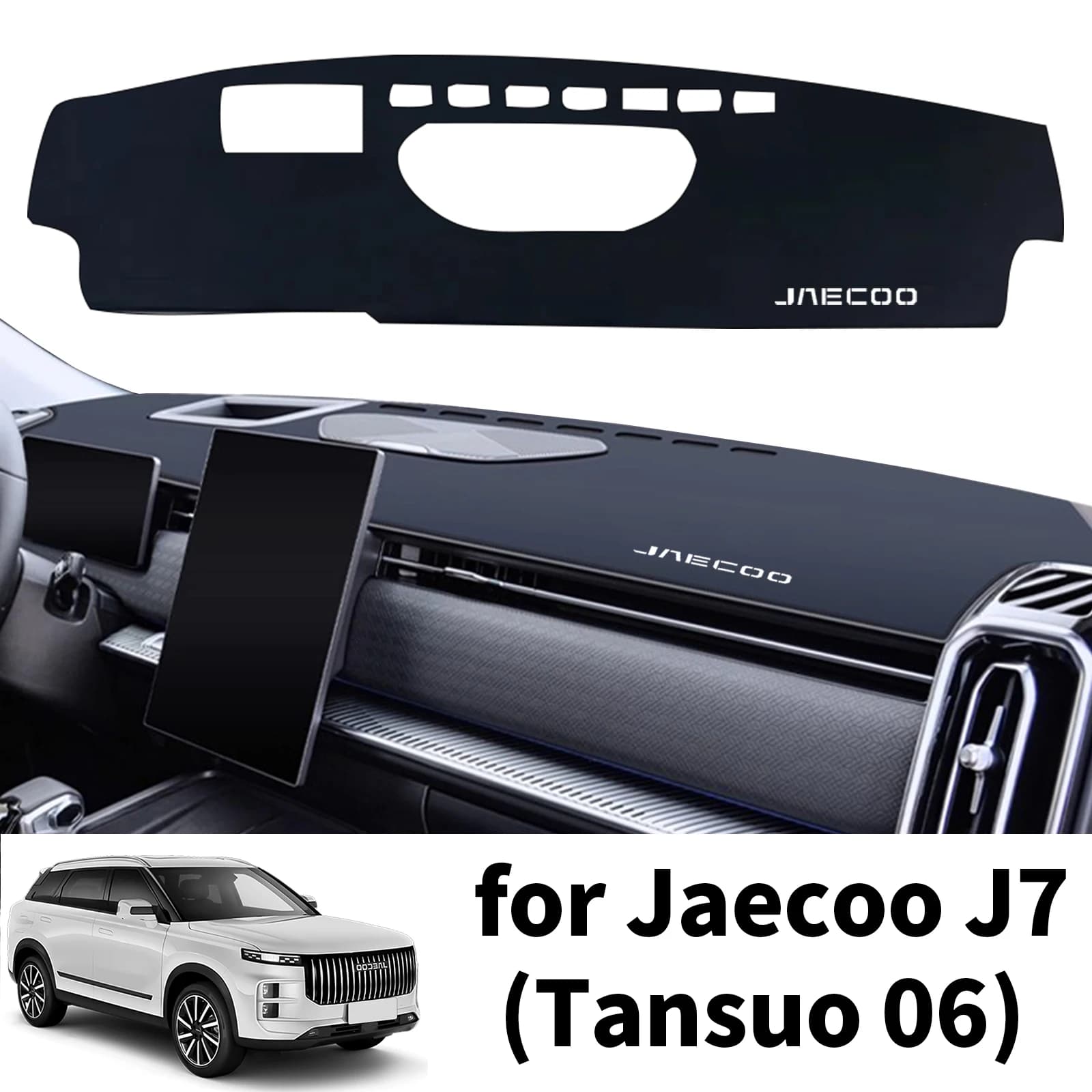 For 2024 2025 2026 Jaecoo J7 7 Chery Tansuo 06 DashMat Sunguard Protective Car Accessories Dash Zerbino Dash Cover Pad