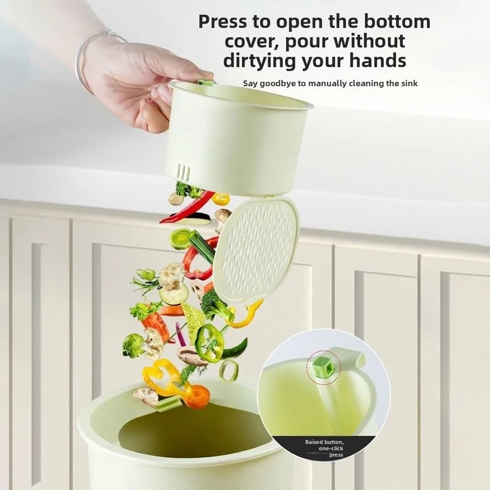 Cestello Scolapiatti Apribile per Lavello con Scarico a Pressione, Filtro Versatile per Lavello da Cucina, Separatore Creativo