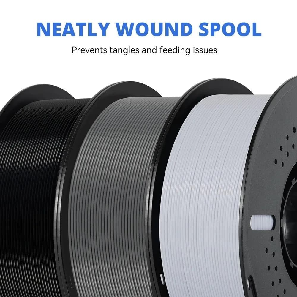 1.75mm PETG 3D Printer Filament 1KG Spool PLA 3D Printing Material Stereoscopic Modeling Neatly Wound Printer Consumables