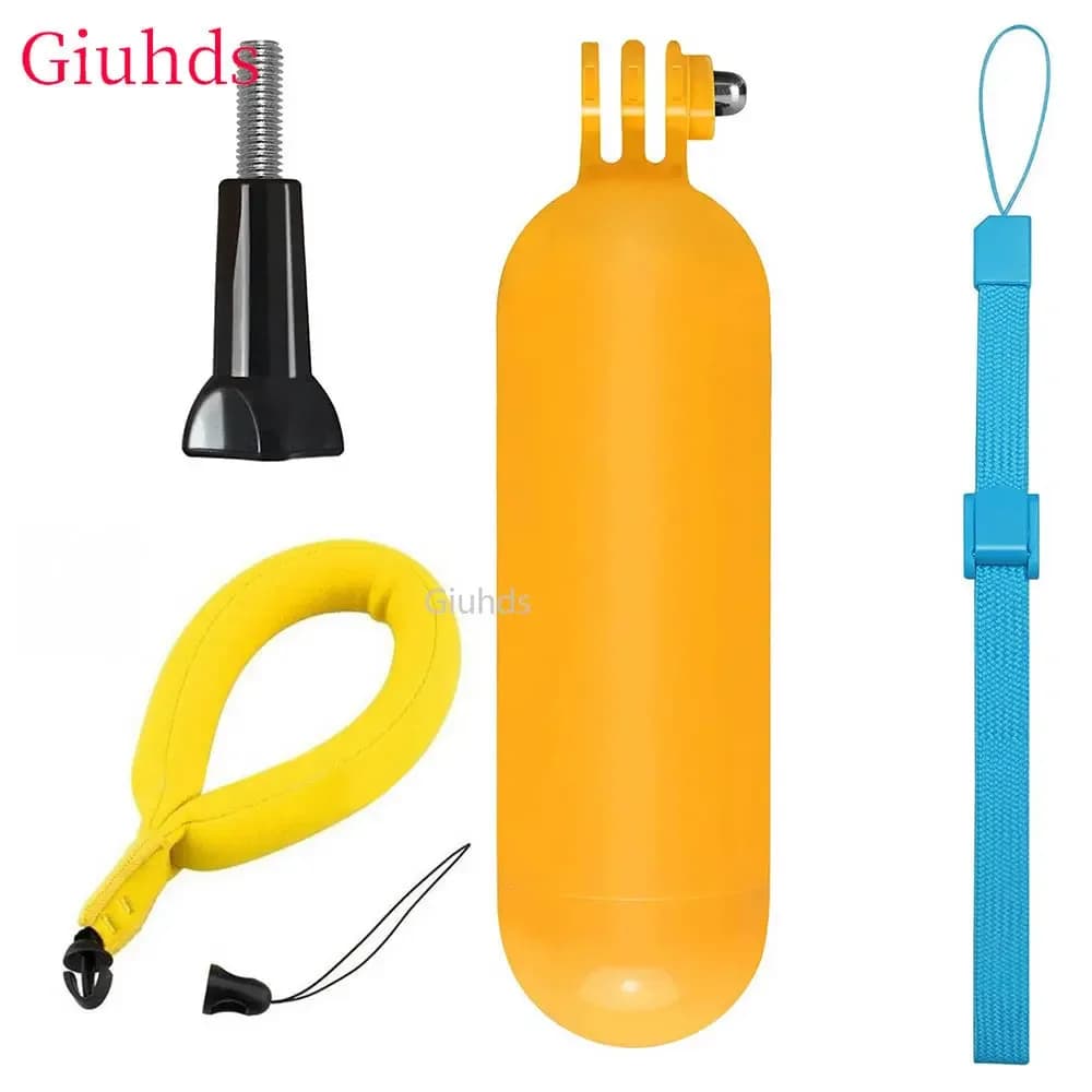 Impugnatura galleggiante impugnatura Stick Bobber Floaty giallo monopiede portatile per GoPro Hero 12 11 10 9 8 7 6 5 Xiaomi Yi 4k per eken