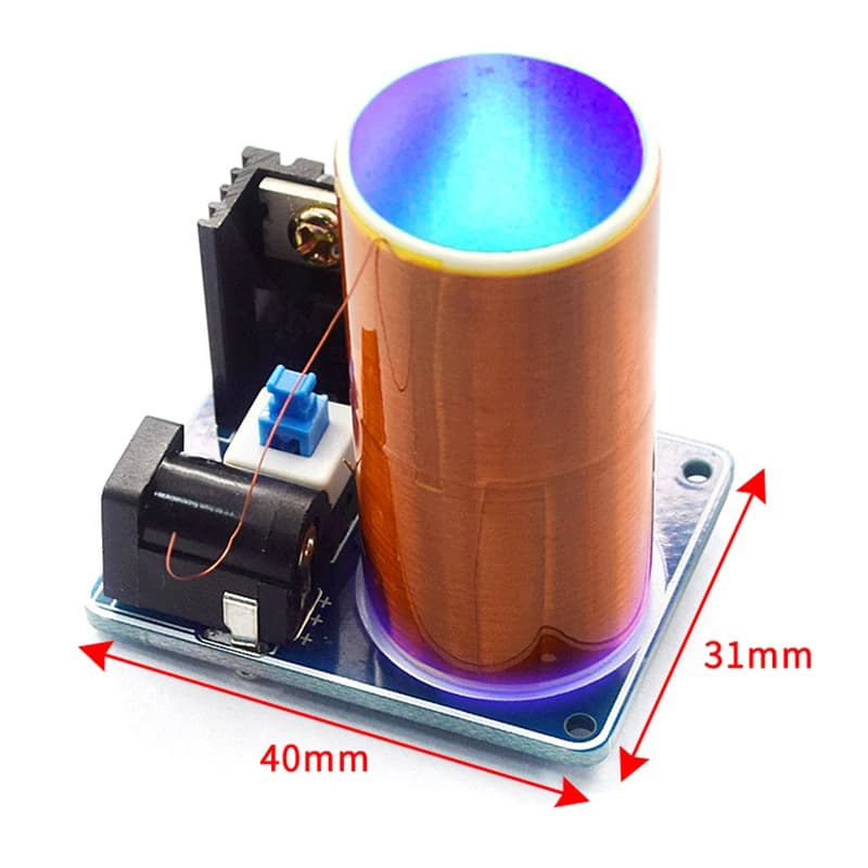 Kit elettronico fai-da-te Mini kit bobina Puntelli magici Parti fai-da-te Luci vuote Tecnologia BD243C Mini modulo bobina BD243