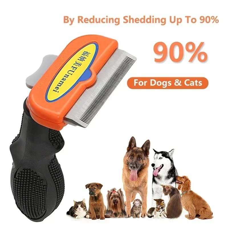 Spazzola per Cani e Gatti, Pettine per Cani, Spazzola per Rimozione Peli, Pettine per Toelettatura Gatti, Rimuovi Peli Cani, Accessori per Cani, Massaggiatore per Cani