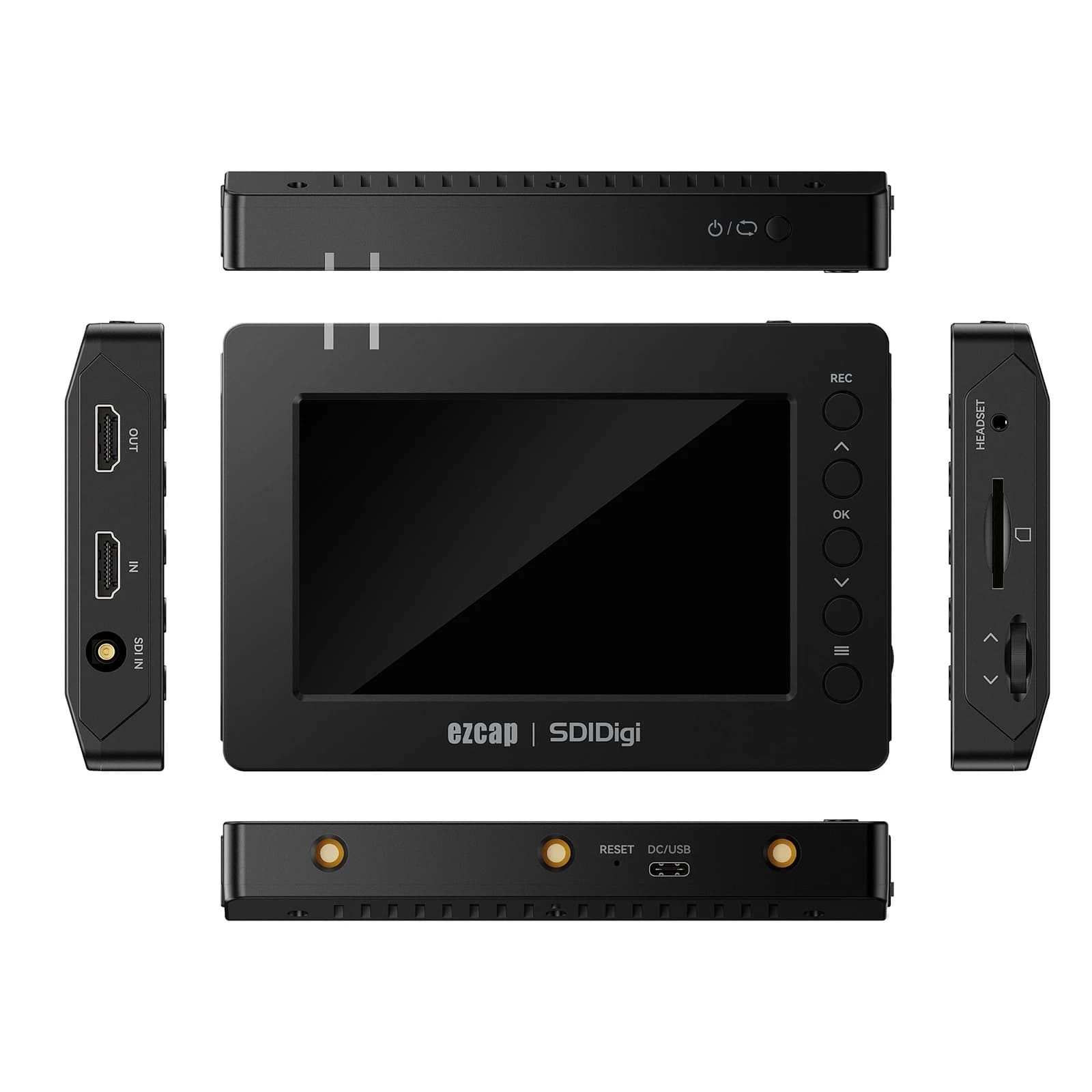 Scheda di acquisizione video SDI HDMI 1080P 60fps per fotocamera e giochi, registratore per streaming live, salvataggio con un tasto su scheda SD, non necessita di computer