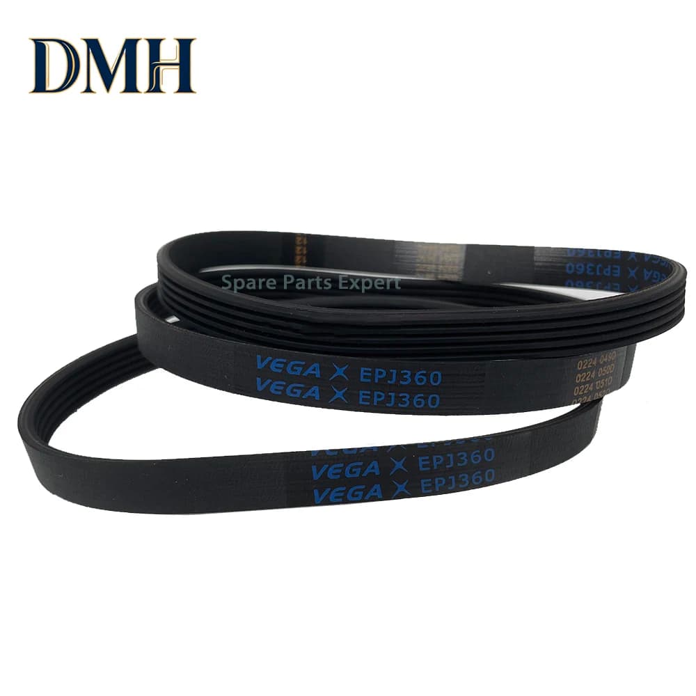 2 Pezzi/Confezione Cinghia di Trasmissione per Tapis Roulant EPJ360 5/6/7/8 Scanalature in Gomma Blu Multi-Groove EGA-Multi Wedge Belt