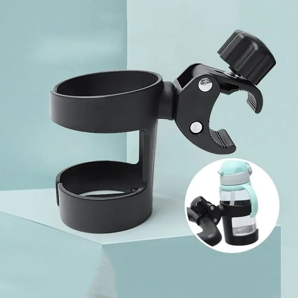 Portabicchieri universale per passeggino, manubrio in plastica, installare accessori portabevande, portabicchieri per bicicletta stabile
