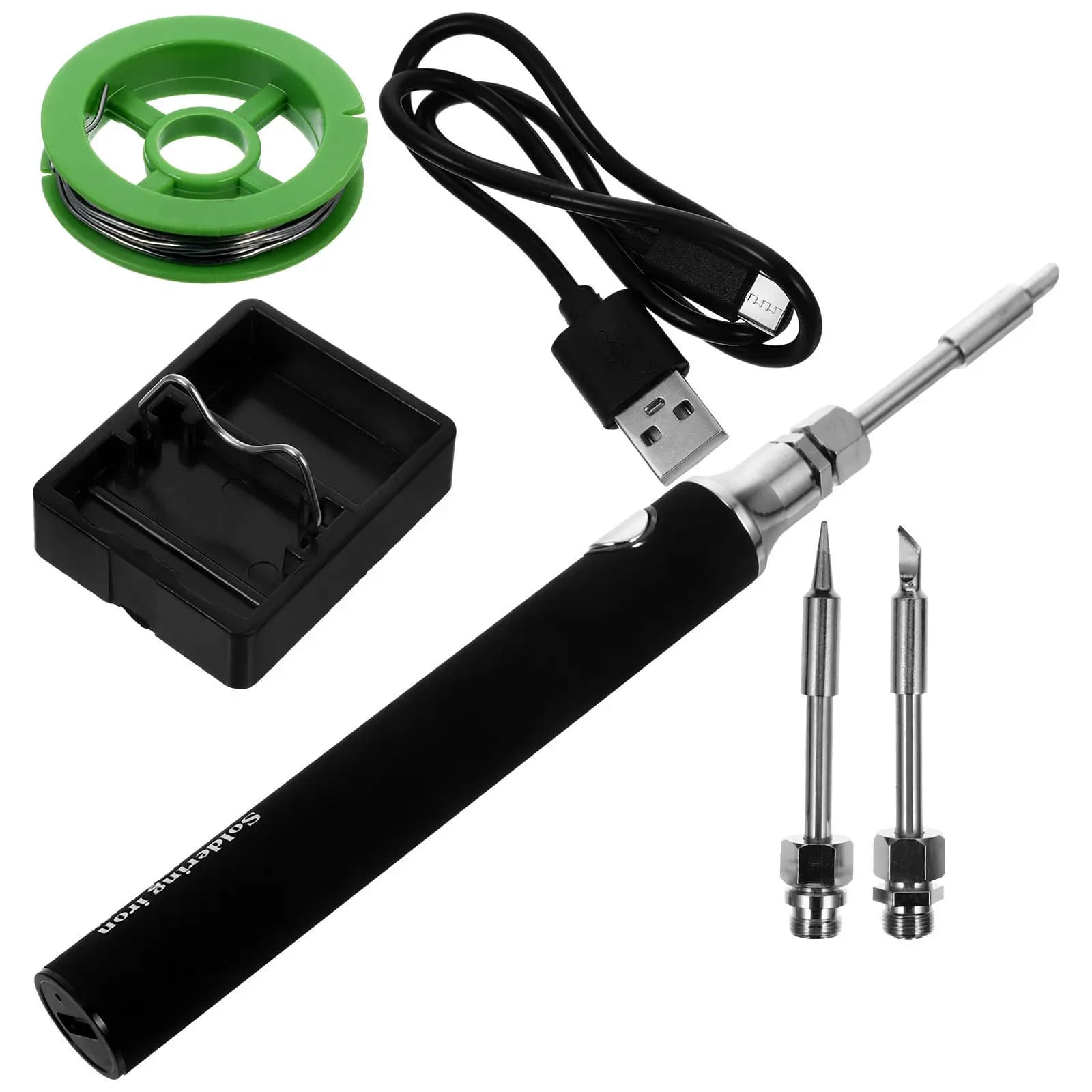 Set di 1 Saldatore USB Senza Fili, Penna per Saldatura Portatile Wireless, Strumento di Saldatura Elettrico a Bassa Tensione per Riparazioni Elettroniche Fai-da-Te