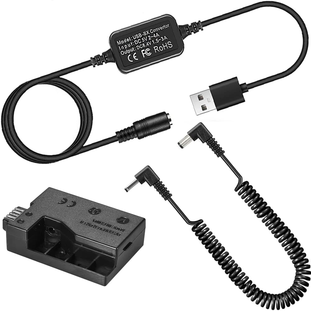 Batteria fittizia di DR-E8 con la sostituzione di LP-E8 del cavo dell'adattatore di USB della banca di potere di cc per le macchine fotografiche di Canon EOS 550D 600D 650D 700D DSLR