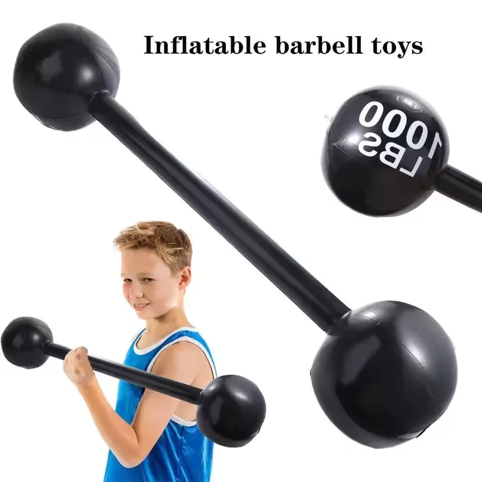 Manubrio Gonfiabile in PVC per Feste ed Eventi, Giocattolo per Palestra per Bambini, Manubrio per Fitness, Giocattoli Interattivi Genitore-Figlio