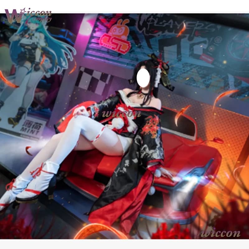 vzfjz/ Neverness To Everness Hotori - Complete Set of Gothic Dresses for Cosplay, Idol Anime Costume for Role Games, Outfit for Halloween Party