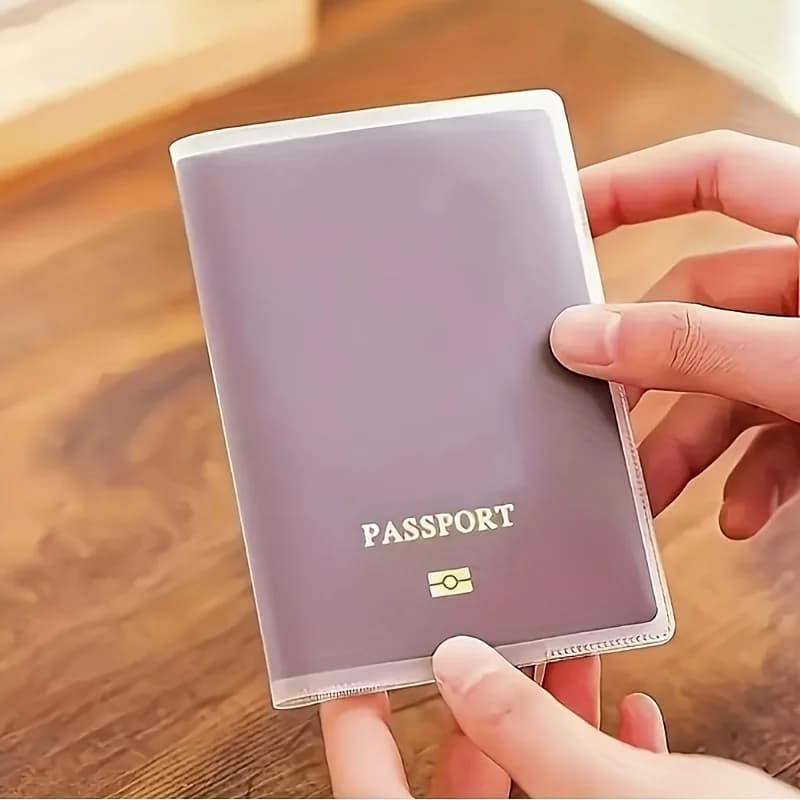 [Porta passaporto] Porta passaporto resistente da 2/4 pezzi con slot multi-card, protezione per documenti antigraffio - Trasparente
