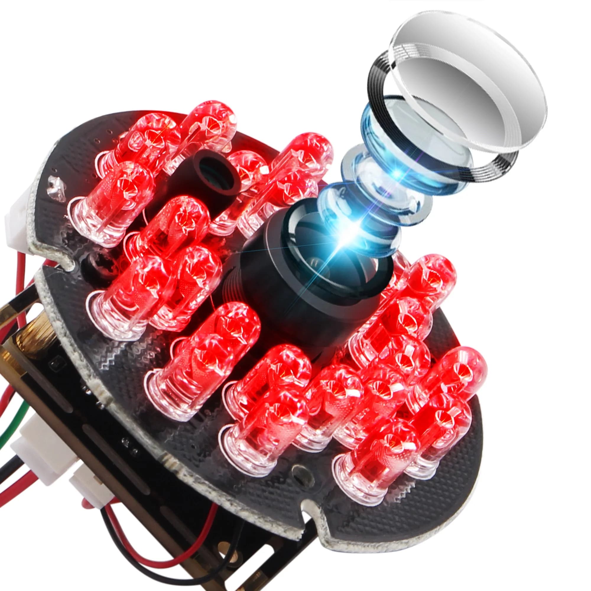 ELP Industrial OV9712 720P Night Vision H.264 Infrared Mini USB Webcam Module with 24pcs IR LEDs for Day and Night Security