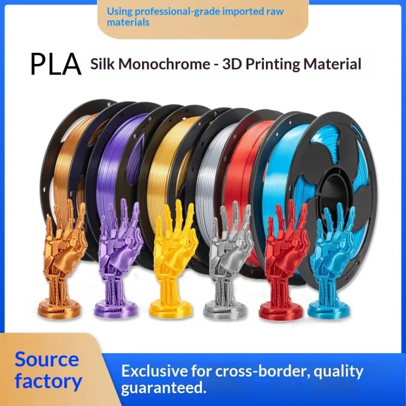 1KG Silk Texture Solid Color PLA Filament 3D Printing Material for FDM 3D Printers