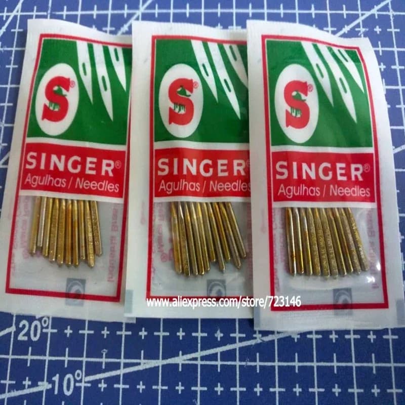 10PCS Singer Agulhas Aiguille Neula Nadel 2045 90/14 10 UN HA X 1,130/705H,15x1 Needles for Singer Brother Bernina Pfaff Viking