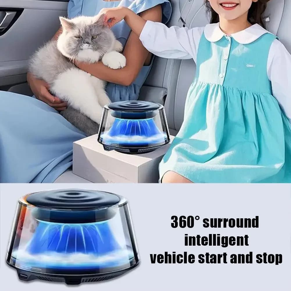 Snow Mountain Smart Car Fragrance Diffuser Rechargeable Fog Diffuser Auto Air Cloud RGB Internal Light Air W J5V6