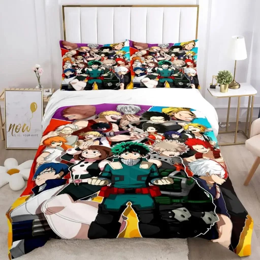My Hero Anime Print 3D NEW Duvet Cover Pillowcase Bedding Set Adult Boy Girl Bedroom Decoration Children Single Double Large