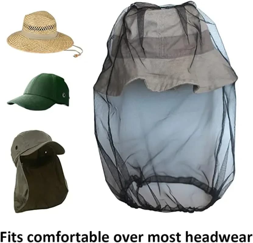Cappello da pesca anti-zanzare traspirante e regolabile con rete, per uomo e donna, ideale per viaggi, pesca e campeggio.