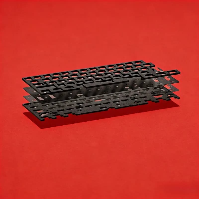 KBDfans Custom mechanical keyboard kit Tofu60 3.0 Accessories Acoustic damping kit - PET modding pad and foam for universal switches
