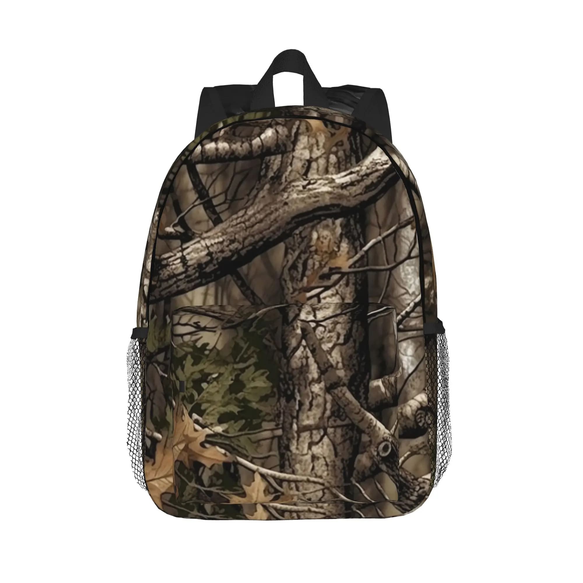 Real Tree Forest Camo Camouflage Pattern Backpack Hot Sale Daypack Boys Girls BookBag Shoulder Bags for Men Women School Bag