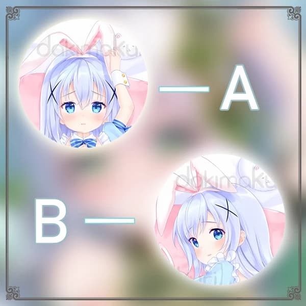 Is the order a rabbit? Kafuu Chino Dakimakura Hing pillow case Cosplay Otaku Japanese pillow cover Christmas Gifts