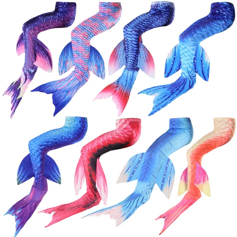 Costume da bagno sirena per bambini Costume da bagno sirena principessa Costume Cosplay per ragazze Pool Party abbigliamento girevole con pantaloncini