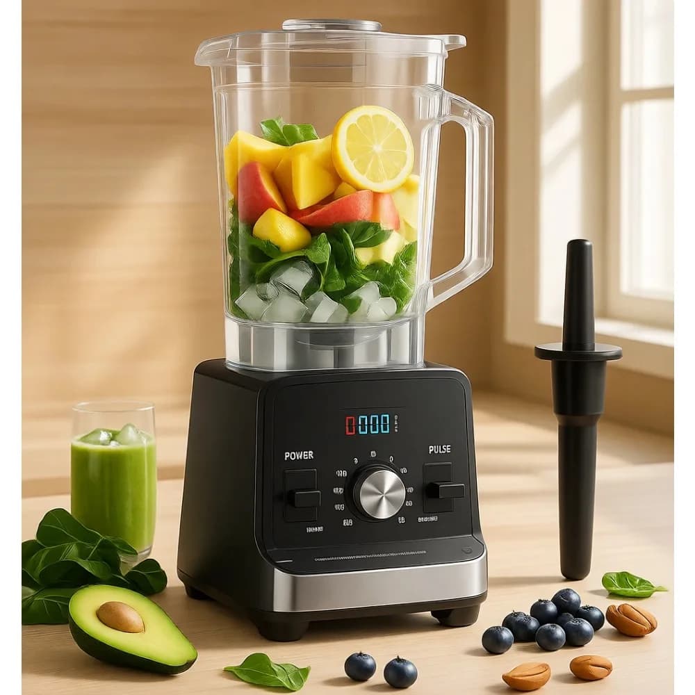 Frullatore da Cucina ad Alta Potenza 1500W, Capacità 68oz, per Tritare Ghiaccio e Bevande Congelate