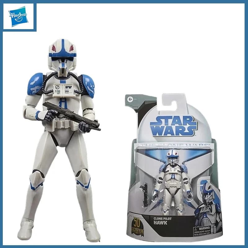 Hasbro The Black Series Clonme Pilot Hawk Star Wars The Clone Wars 6 pollici Action Figure originale modello giocattolo collezione regalo