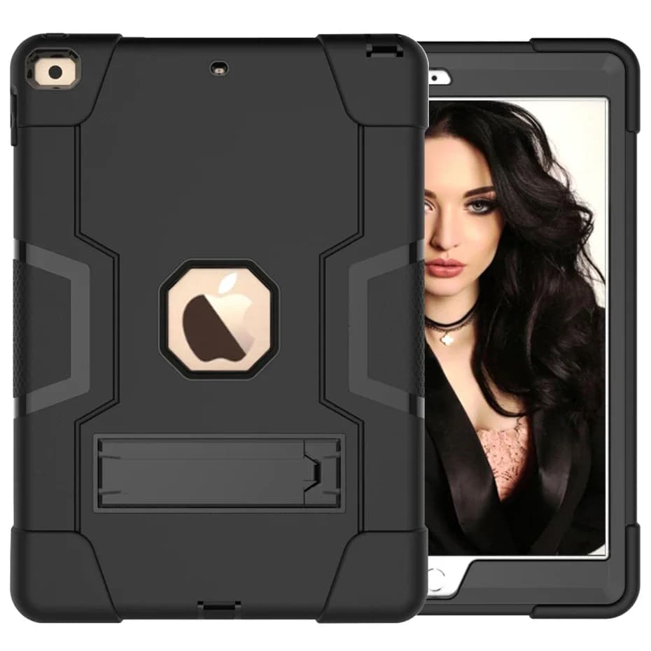 Custodia per tablet per bambini antiurto Armor Stand per IPad Air 10.2 10.5 11 12.9 pollici 2021 I Pad Pro 9.7 Mini 6 5 4 3 2 7th 8th 9th Cover