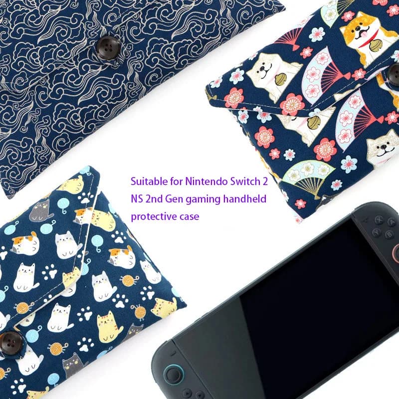 Custodia Protettiva per Nintendo Switch 2 NS 2a Generazione, Borsa Creativa Antipolvere per il Trasporto, Custodia per Controller di Gioco