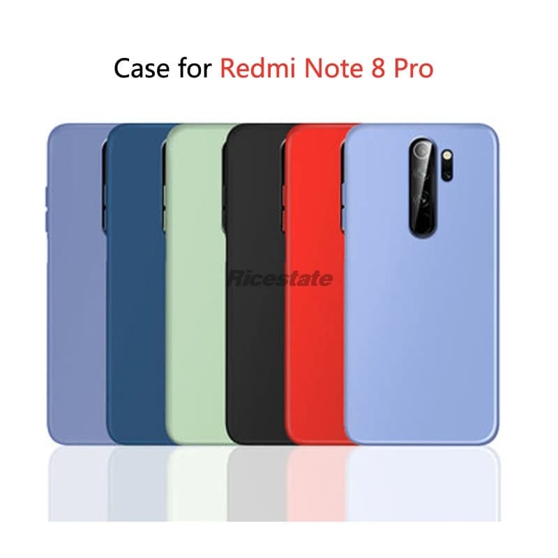 Per Xiaomi Redmi Note 8 Pro Cover colorata opaca ultrasottile Custodia in silicone Redmi Note8 Pro per Redmi Note 8 Pro Custodia morbida opaca