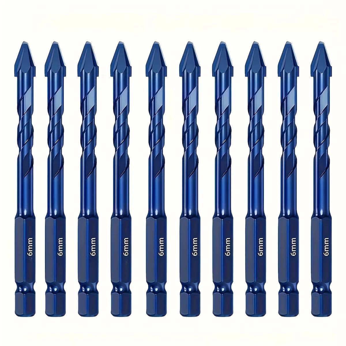 Set di punte da trapano eccentriche in carburo da 10/20/50/70/90/100 pezzi, set di punte per forare vetro, ceramica, piastrelle, cemento e plastica