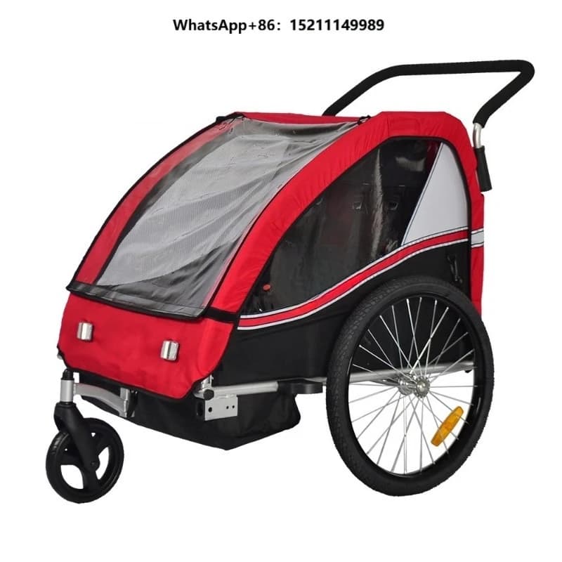 Quality 2-In-1 Canopy Foldable Pets Baby Children Kids Bicycle Trailer Bike Carrier