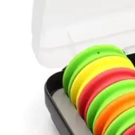 /24pcs /EVA /Foam Fishing Line Winder Pins Set 65x17mm Rig Spools With ABS Storage Box For Tackle Organization And Line Maintena