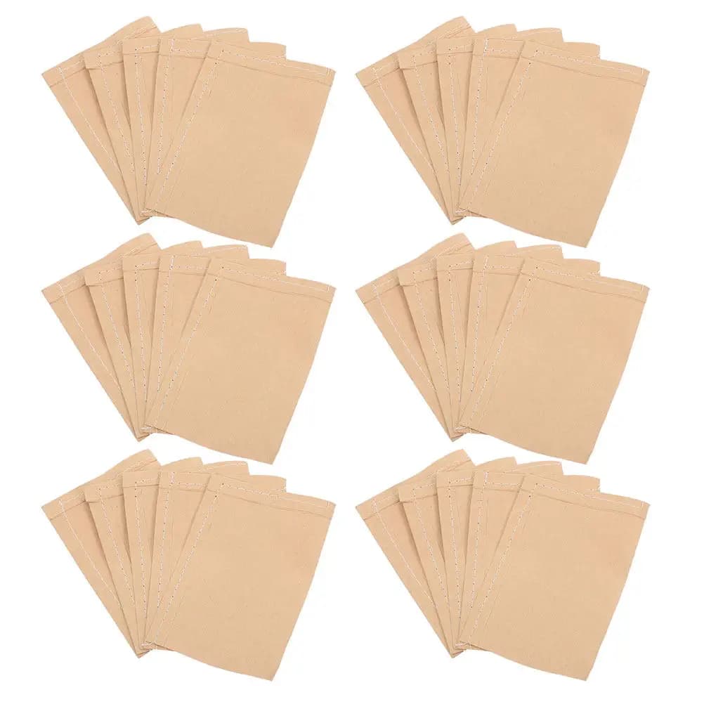 100pcs Kraft Paper Seed Flat Top Reusable For Vegetables Fruits Flowers Storage Merchandise Pouches Retail Shopping Mini Paper