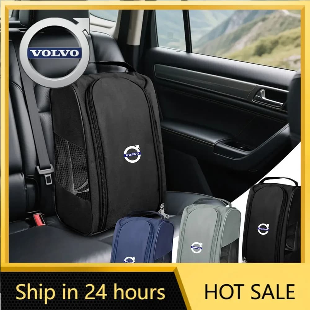 2026 Nuovo Organizer per Scarpe con Emblemi Volvo, Borsa Portaoggetti per Interni Auto, Accessori per Volvo Rdesign S40 S60 S80 S90 V40 V5