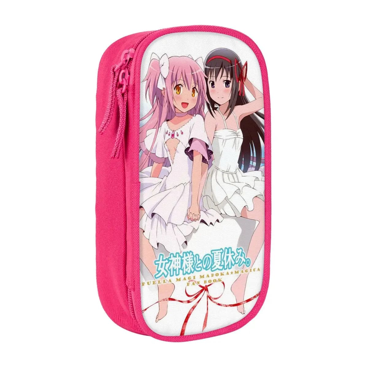 Homura Akemi Madoka Kaname Astuccio per matite Divertente Puella Magi Madoka Magica Portapenne Borse per bambini Grandi astucci per cosmetici