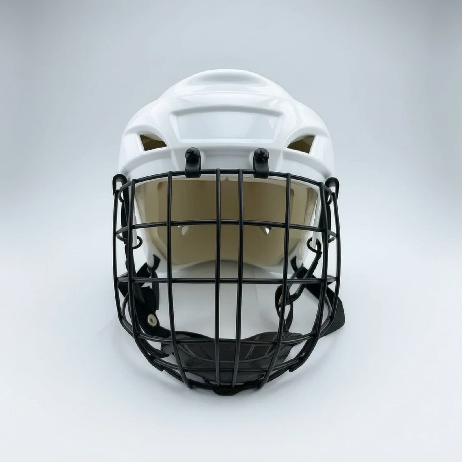 Full-face Helmet Impact Absorbing Sports Helmet with Facemask for Ice Hockey Roller Skating Athletes