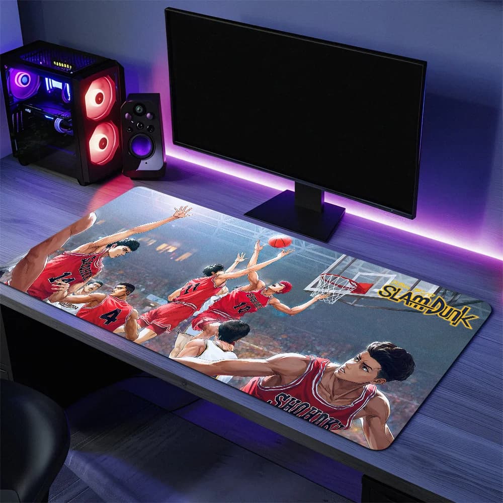 Tappetini per mouse SLAM DUNK Tappetino antiscivolo Lockedge Office Student Gaming Tappetino per mouse con cuscino per scrittura grande addensato