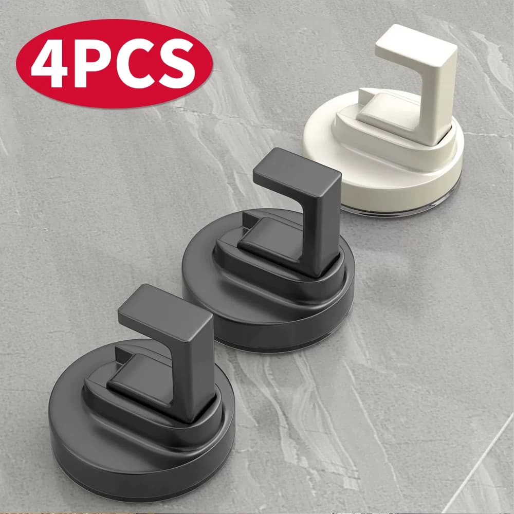 Ganci a ventosa sottovuoto riutilizzabili, resistenti, per doccia, bagno, cucina, in vetro, per asciugamani, accappatoi, cappotti, chiavi e accessori