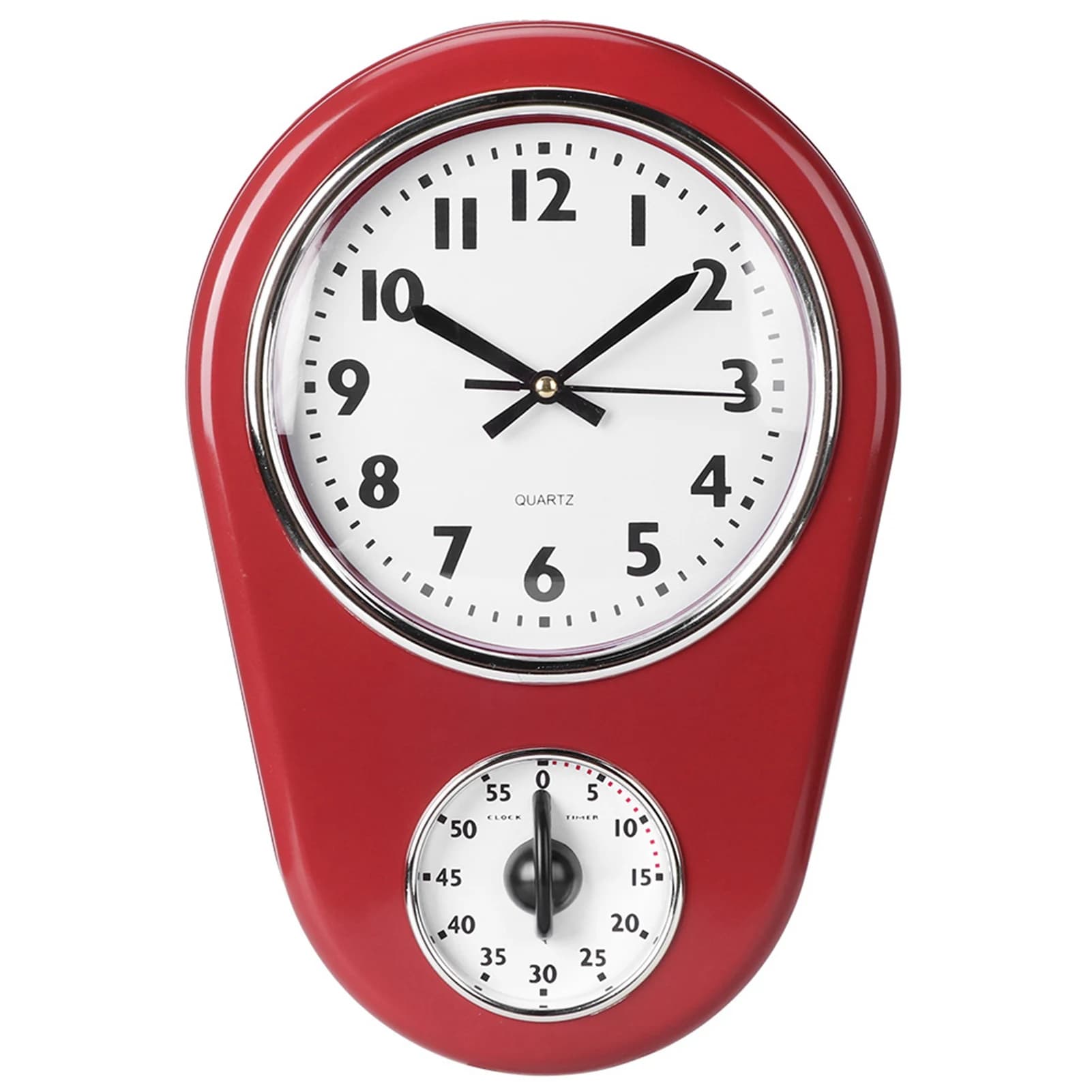 Orologio da Parete Vintage Grande, Timer per Casa e Cucina