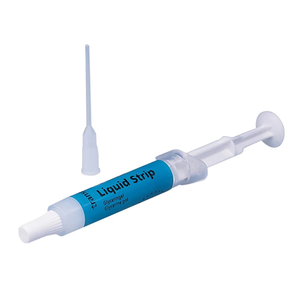 The liquid strip Vivadent ivoclolfills the 2.5g Dental Gel for syringe prevents the layer of composites or ceramic restoration