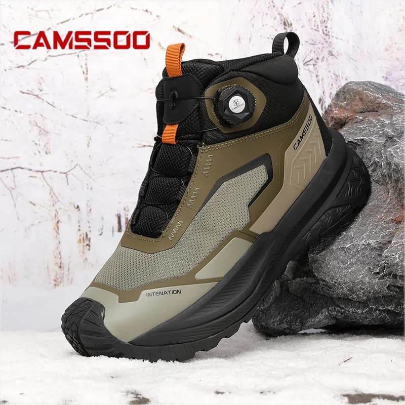CAMSSOO Scarpe da trekking Uomo Stivali da neve Sport all'aria aperta scarpe da caccia stivali da viaggio Scarpe da arrampicata donna Trekking Sneakers stivaletti