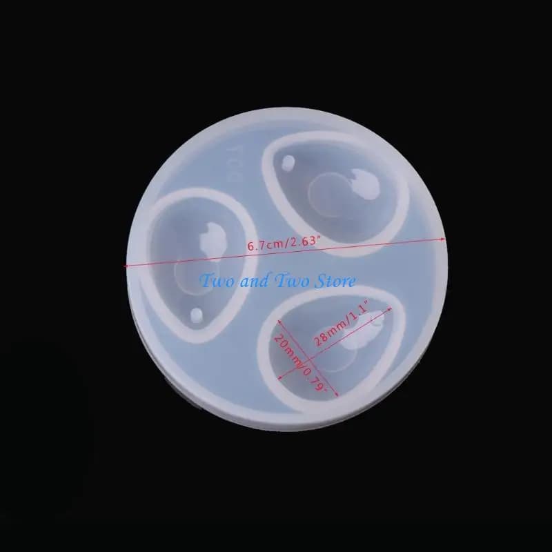 HX6F Water Drop Jewelry Casting Molds Silicone Casting Mold for Resin Epoxy DIY Crafting Earring Pendant Jewelry Making