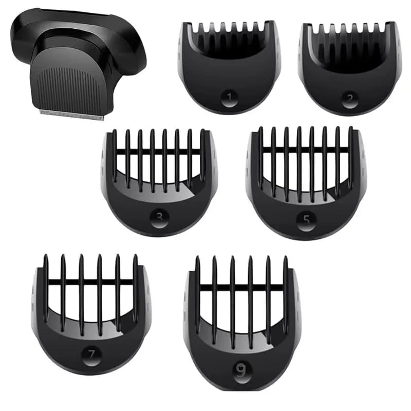 Testina di ricambio A55X per rifinitore barba BRAUN Serie 5, 6, 7, attacco 1/2/3/5/7mm/9mm, compatibile con rasoi elettrici Serie 7