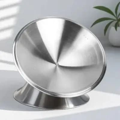 Coperchio per pentola in acciaio inossidabile ispessito, comoda impugnatura, resistente al calore, coperchio universale in metallo per padella, coperchio per padella