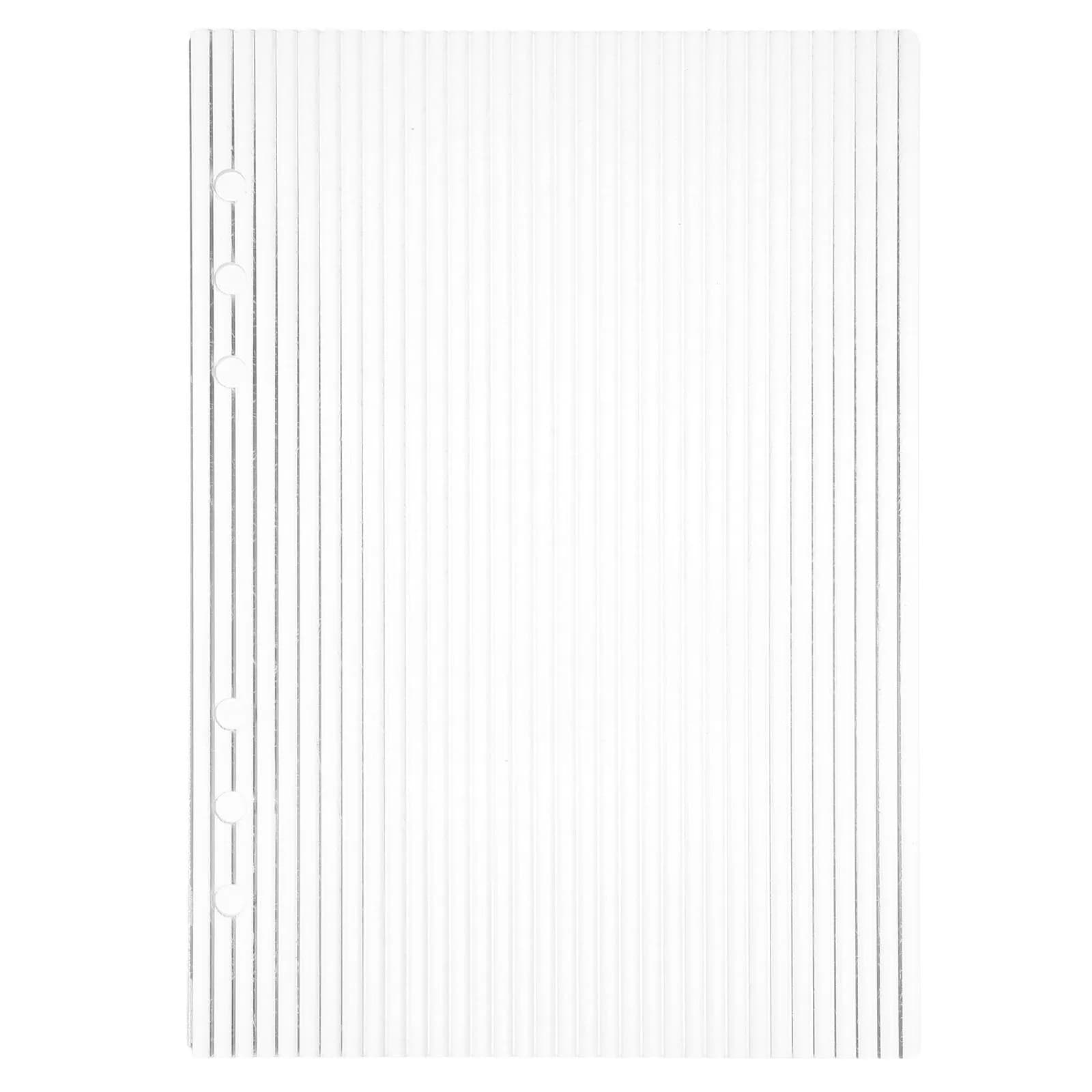 Copertina raccoglitore in acrilico trasparente A5 a 6 anelli Elegante agenda per notebook Organizzatore di budget Giacca raccoglitore per copertina da viaggio