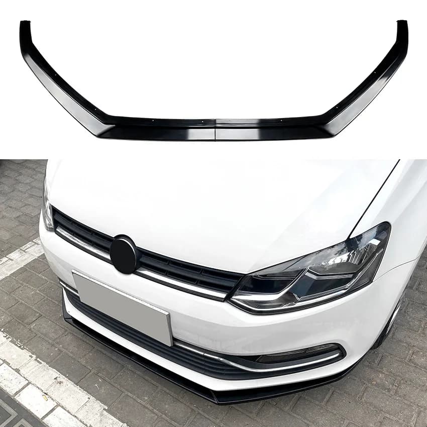 Front bumper Spoiler Body Kit Diffuser for VW Polo 6R 2009-2017 Front lip Splitter Protective cover Car accessories